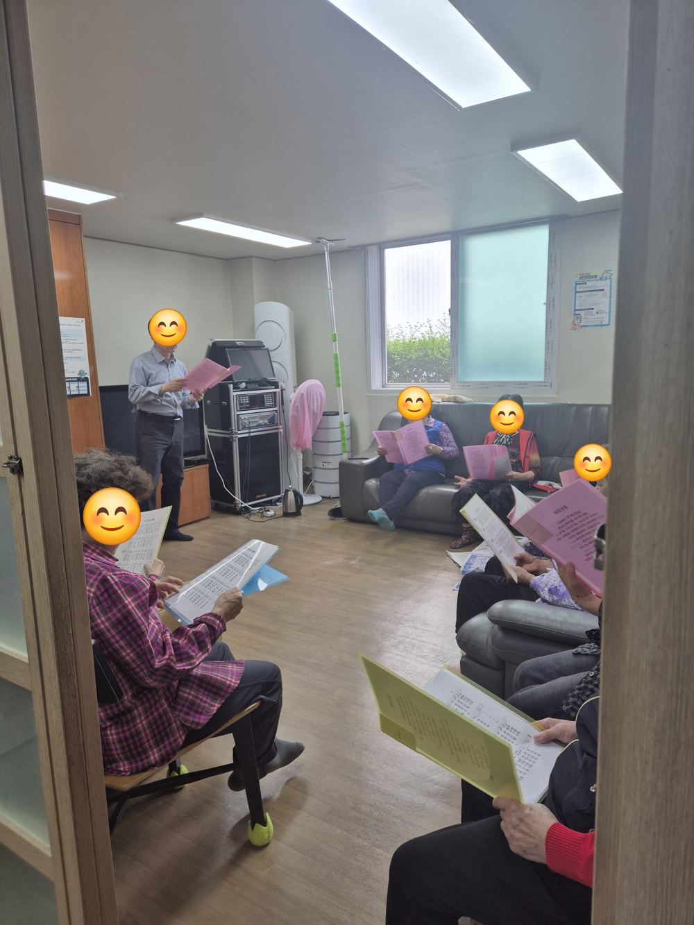 경로당 주간 방문 섬김 현장